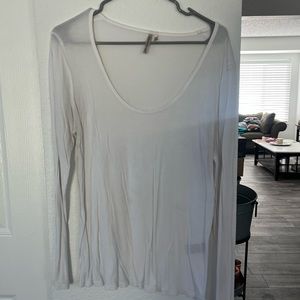 White banana republic long sleeve shirt